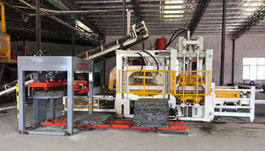 PC磚、透水磚生產現場