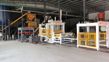 PC磚、透水磚生產現場